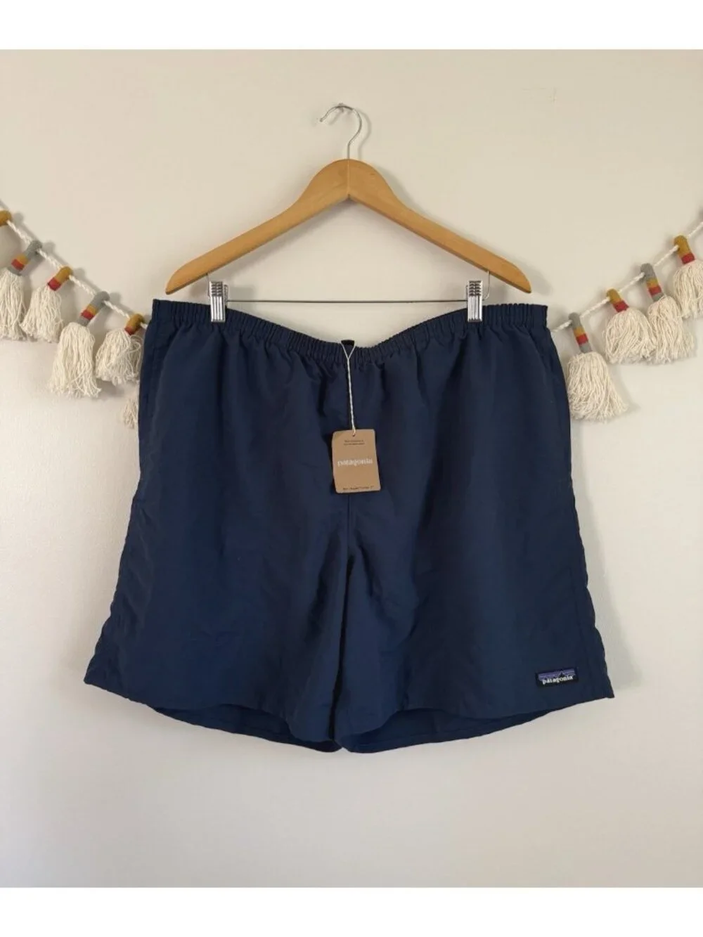 Patagonia Men’s Baggies Longs 7” Tidepool Blue Lined Swim Beach Outdoor NWT XXL
